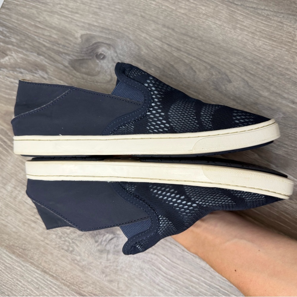 OluKai Pehuea Breathable Slip On Shoes Drop in Navy Size 9.5 - Picture 7 of 8